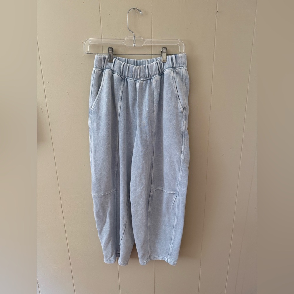 Aerie barrel leg Light Blue Jogger Pants